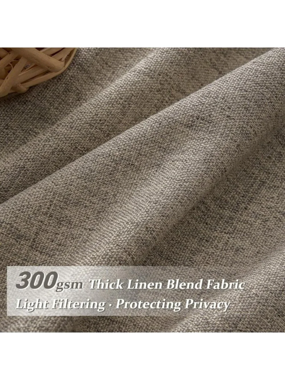 Natural Linen Sheer Curtains 84